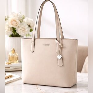 Nine West Beige Tote Bag